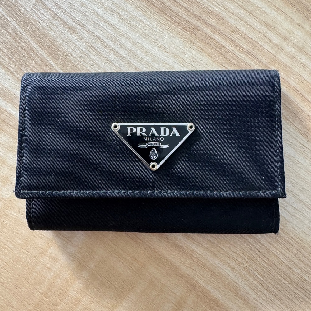 Prada 100% Authentic Black Key Wallet